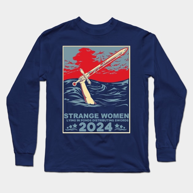 Strange Women lying in ponds 2024 Long Sleeve T-Shirt by JennyPool